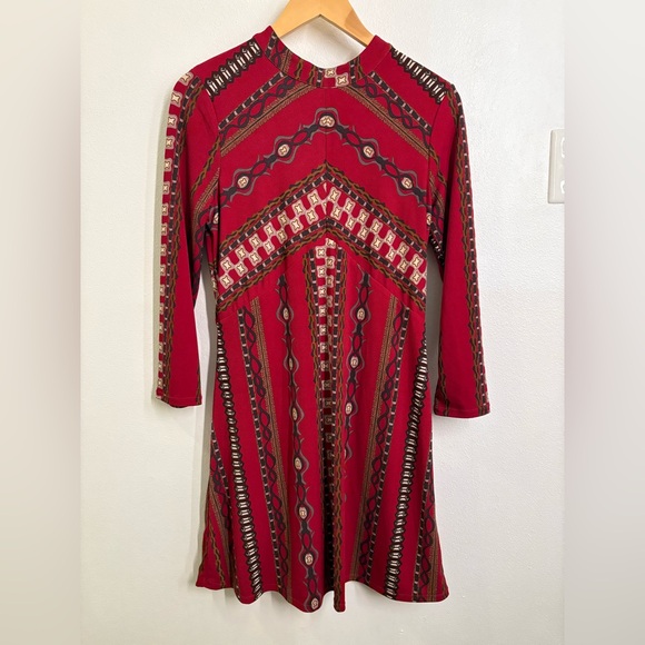 Free People Stella Boho 70’s style dress. Medium - Picture 2 of 4